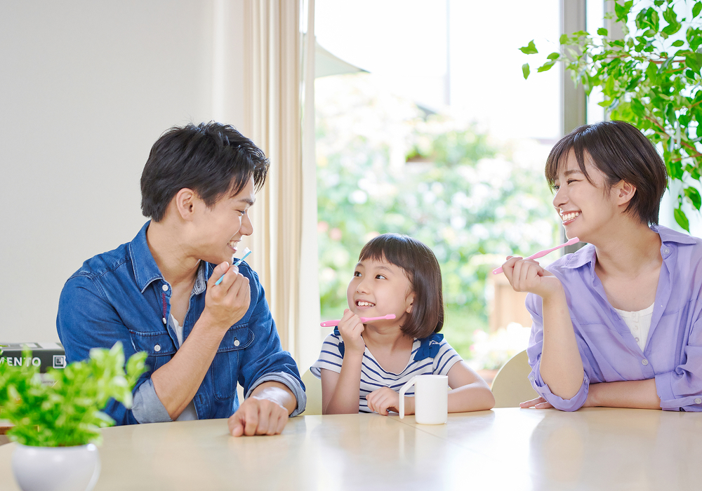 親子で取り組むブラッシング